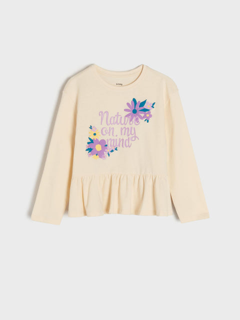 Sinsay Girl's Cream Printed Blouse | Sinsay In Lebanon