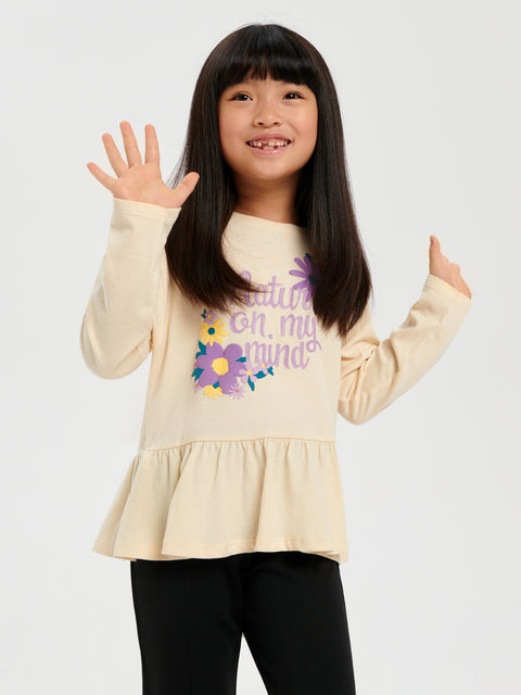 Sinsay Girl's Cream Printed Blouse | Sinsay In Lebanon
