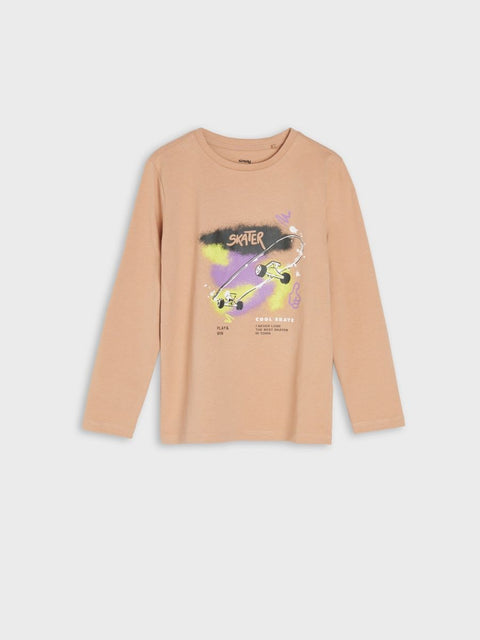 Sinsay Girl's Gray & Purple Long Sleeve Blouse |Sinsay In Lebanon