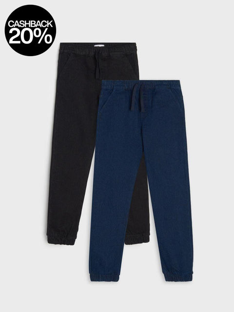 Sinsay Boy's Navy & Black 2 Pack Jogger |Sinsay In Lebanon