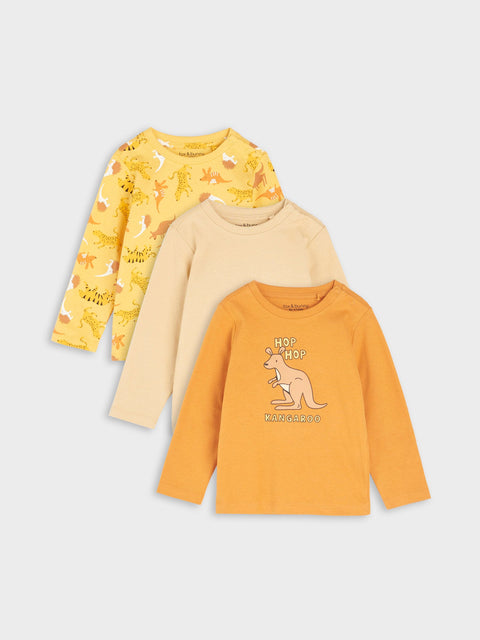 Sinsay Baby Boy's Multicolor Long Sleeve Blouses 3 Pack | Sinsay In Lebanon