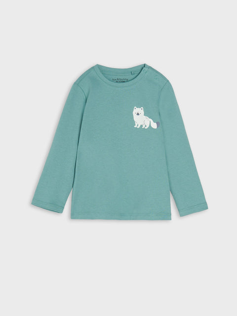 Sinsay Fox & Bunny Baby Boy's Multicolor Animal Printed Pack Of 2 Long Sleeve Blouses | Sinsay In Lebanon