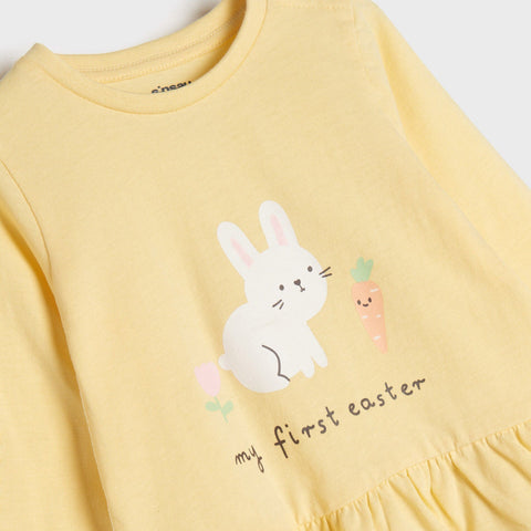 Sinsay Baby Girl's Yellow Long Sleeve Blouse | Sinsay In Lebanon