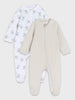 Sinsay Baby Boy White and Beige  Set of 2 Overalls | Sinsay in Lebanon