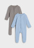 Sinsay Baby Boys’  Light Blue Cotton  2-Pack Romper  | Sinsay in Lebanon