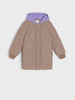 Sinsay Girl's Brown Diamond Quilted Hooded Jacket | Sinsay in Lebanon