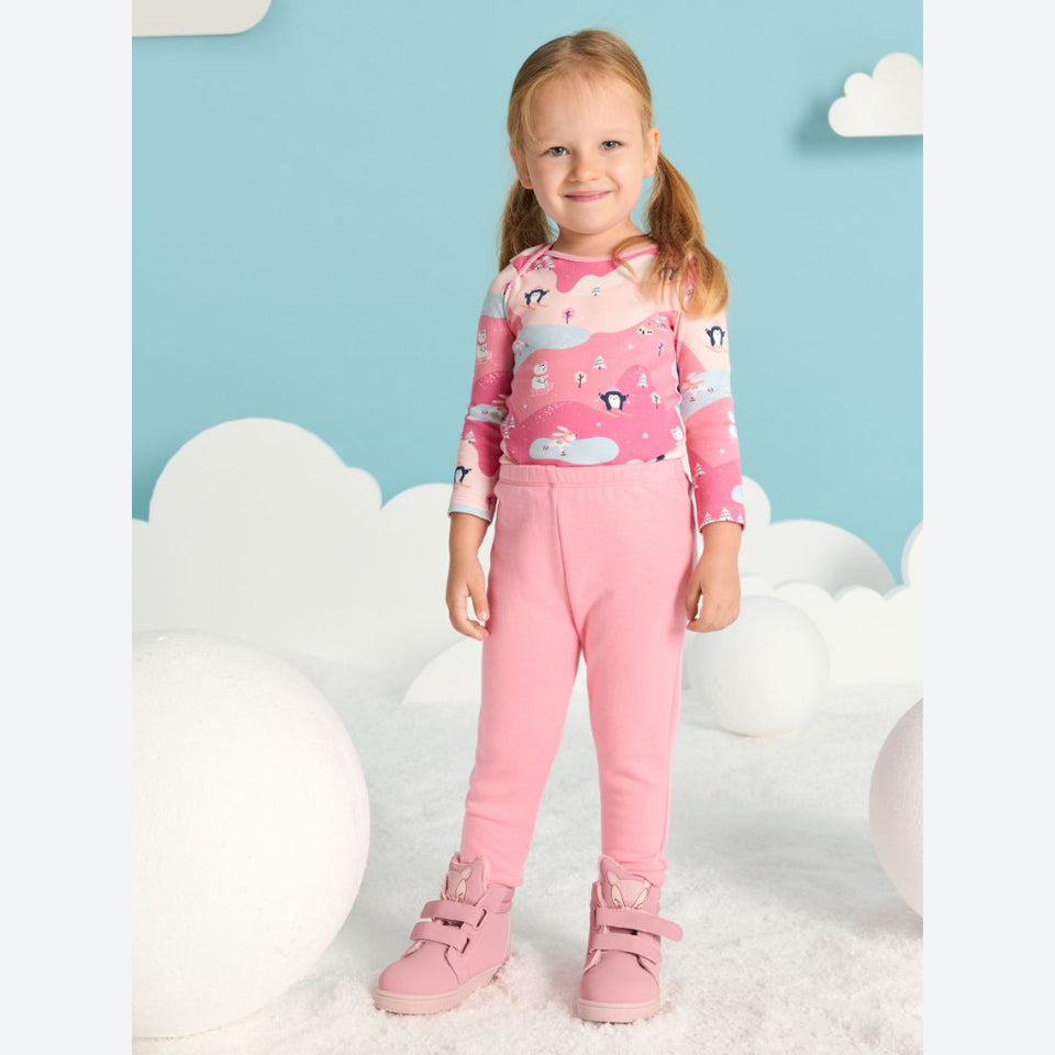 Sinsay Girl's Multi Pink Winter Animal Print 2-Pack Leggings