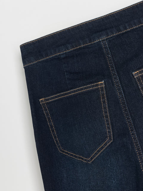 Reserved Women's Navy Skinny Flare Jeans | Reserved In Lebanon