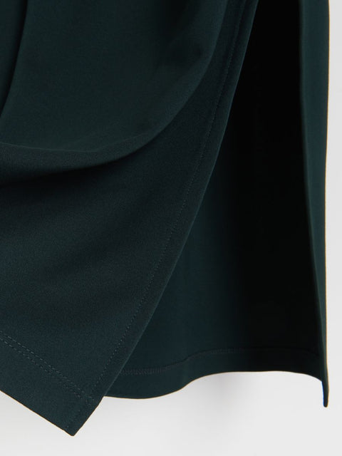 Reserved Women's Dark Green Long Sleeve Ruched Dress |Reserved  In Lebanon