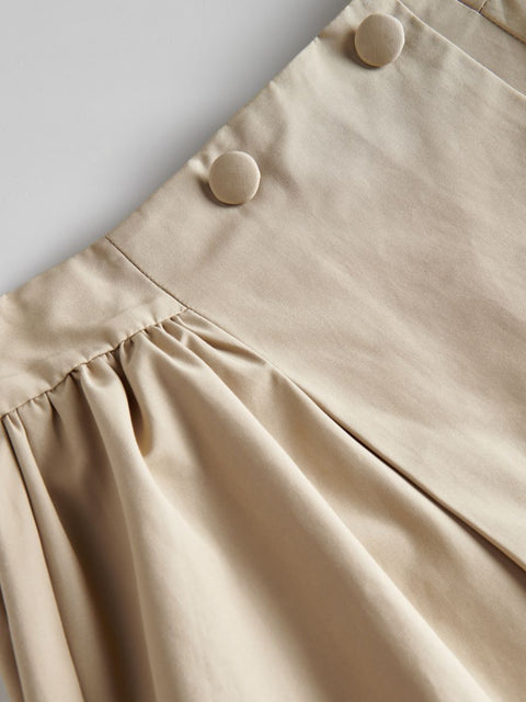 Reserved Girl's Beige Buttoned Skirt |Reserved In Lebanon