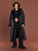 Sinsay Women's Black Long Faux Leather Coat | Sinsay In Lebanon