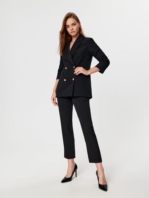 Sinsay Women's Black With Ornament Buttons Trousers  | Sinsay in Lebanon