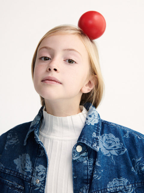 Reserved Girl's Blue Floral Denim Jacket | Reserved In Lebanon