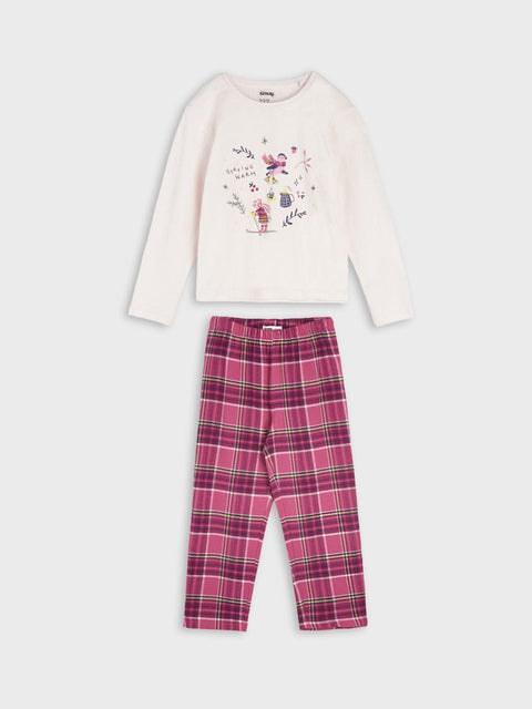 Sinsay Baby Girl's Pink & Fuchsia Printed Pajama Set |Sinsay In Lebanon