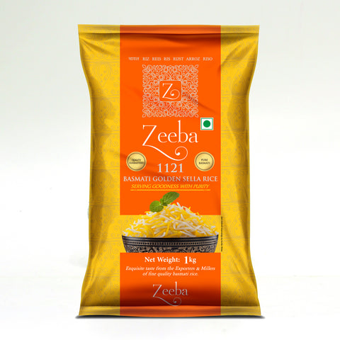 Zeeba Basmati Creamy Sella Rice 1kg | Zeeba In Lebanon