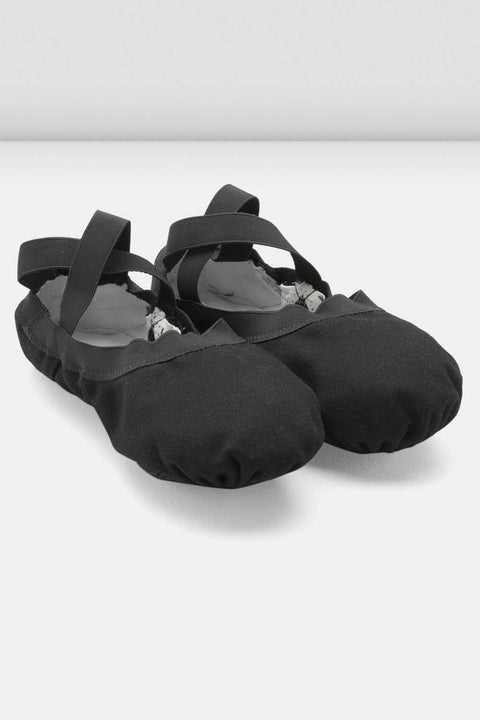 Bloch Women's Black Elastic Canvas Ballet Shoes |Bloch In Lebanon