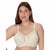 Bali Women's Light Beige Lace Trim Full-Coverage Underwire Bra