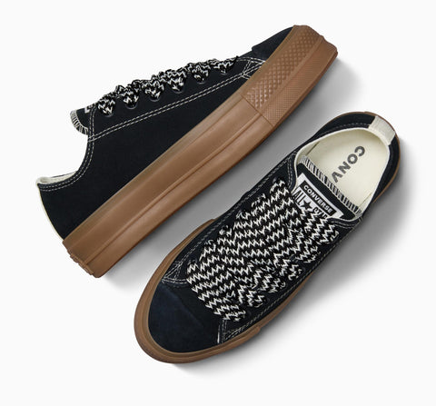 Converse Women's Black Chuck Taylor All Star Lift Platform Suede Sneakers|Converse In Lebanon