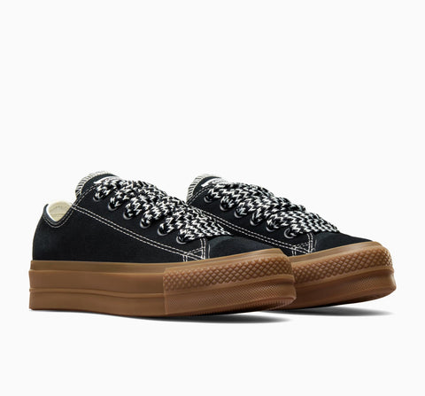 Converse Women's Black Chuck Taylor All Star Lift Platform Suede Sneakers|Converse In Lebanon
