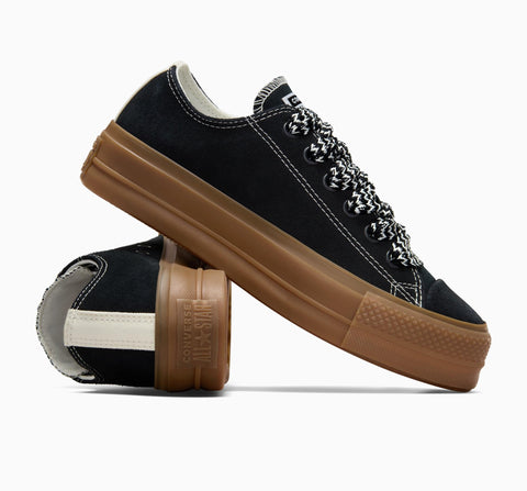 Converse Women's Black Chuck Taylor All Star Lift Platform Suede Sneakers|Converse In Lebanon
