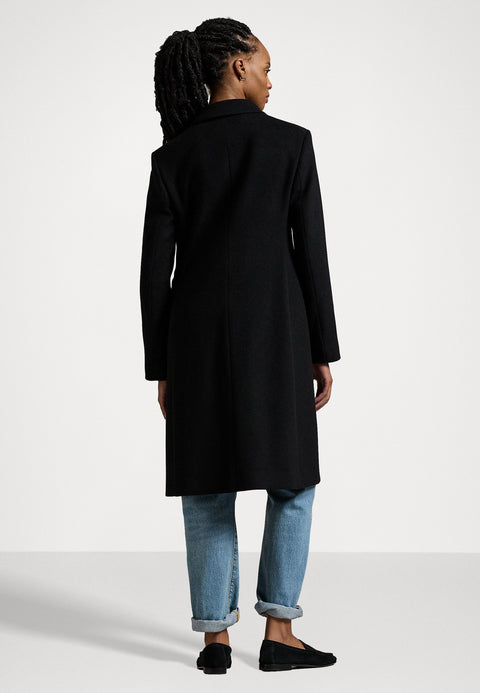 Lauren Ralph Lauren Women's Black Breasted Wool Coat |Lauren Ralph Lauren In Lebanon