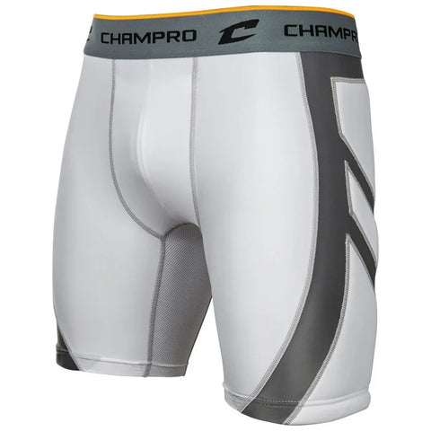 Champro Boy's White Wind Up Compression Polyester/Spandex Sliding Short  | Champro In Lebanon