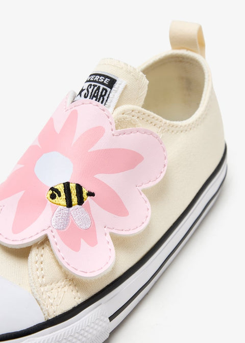 Converse Baby Girl's Pink & Cream Chuck Taylor All Star One Strap Sneakers | Converse In Lebanon