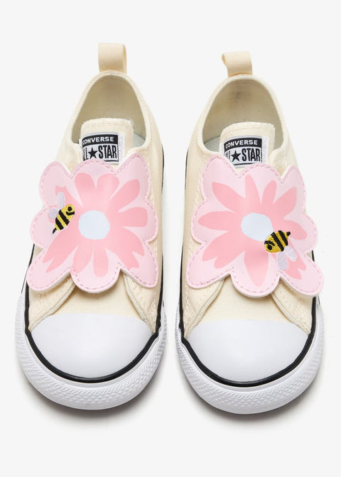 Converse Baby Girl's Pink & Cream Chuck Taylor All Star One Strap Sneakers | Converse In Lebanon