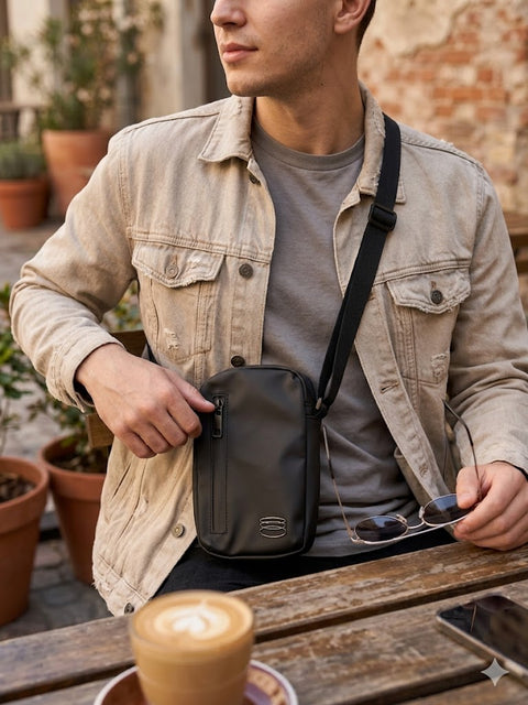 Sinsay Men's Black Crossbody Bag | Sinsay In Lebanon