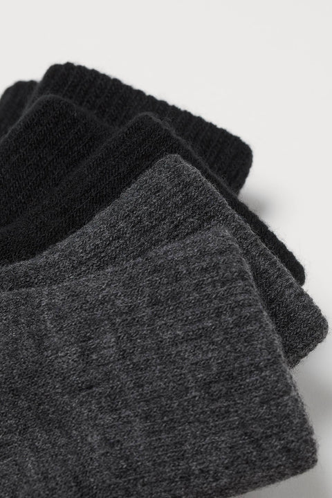 H&M Unisex Black & Grey 3 Pack Gloves | H&M In Lebanon