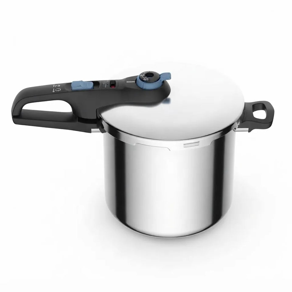 T-Fal Silver Stainless Steel 8.5 Qt Pressure Cooker