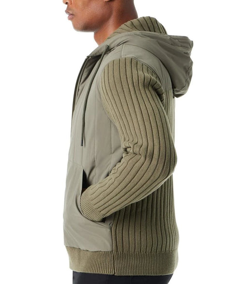 Bass Outdoor Men's Olive Green Mixed Media Jacket | Bass Outdoor In Lebanon