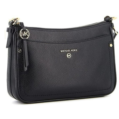 Michael Kors Women's Black Jet Set Medium Pebbled Leather Shoulder Bag | Michael Kors In Lebanon