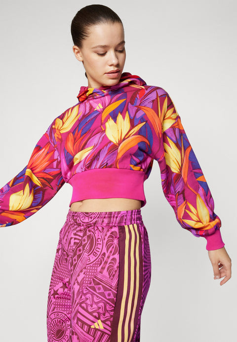 Adidas Women's Pink/Yellow Sportwear Hoodie  | Adidas  in Lebanon