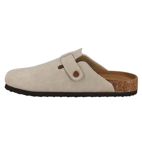 Aquatherm Women's Light Beige Suede Clogs Slipper | Aquatherm In Lebanon