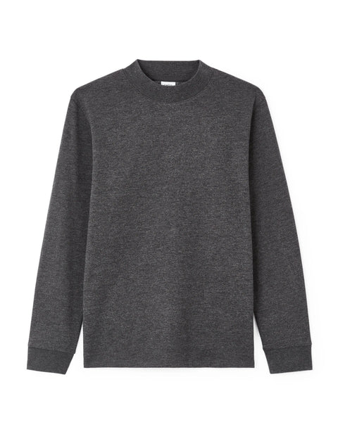 Celio Men's Dark Grey Mock Neck Sweater | Celio In Lebanon