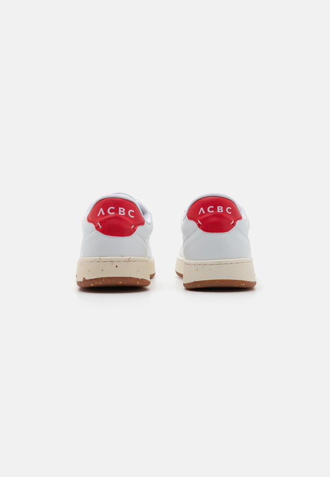 ACBC Unisex White & Red Shacbebi Evergreen Bicolor Sneakers | ACBC In Lebanon