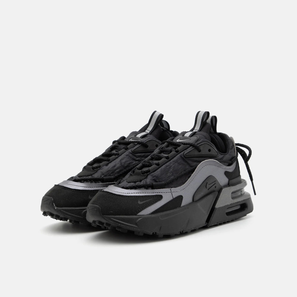 Black sneaker on a white background