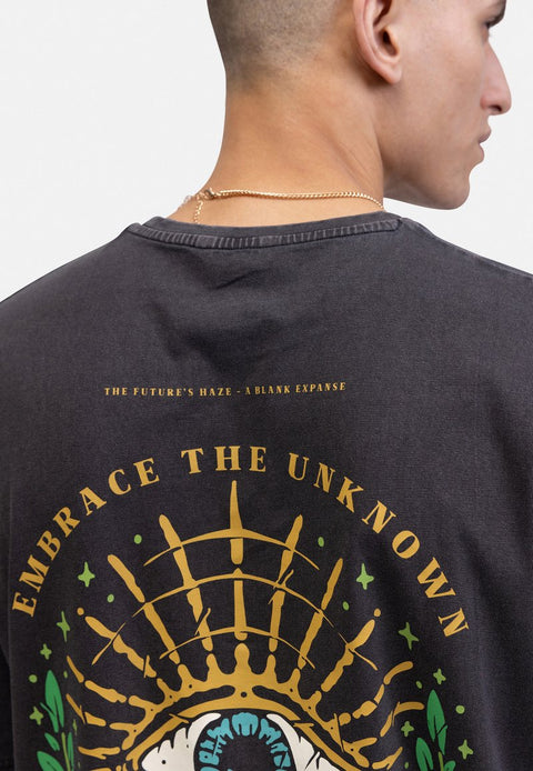 Redefined Rebel Men's Washed Black Boxy Fit T-Shirt | Redefined Rebel In Lebanon