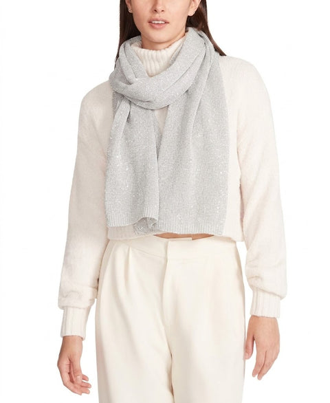 Steve Madden Women's Silver Mini Pleated Wrap Scarf | Steve Madden In Lebanon