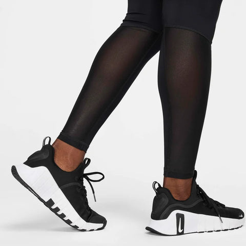 Nike Pro Women's Black Mid-Rise Mesh-Panelled Leggings | Nike Pro In Lebanon