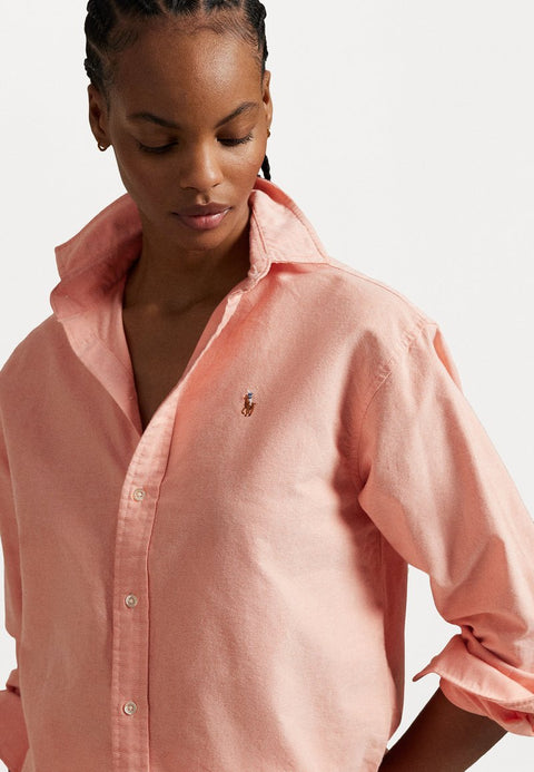 Polo Ralph Lauren Women's Coral Relaxed Fit Cotton Shirt | Polo Ralph Lauren In Lebanon