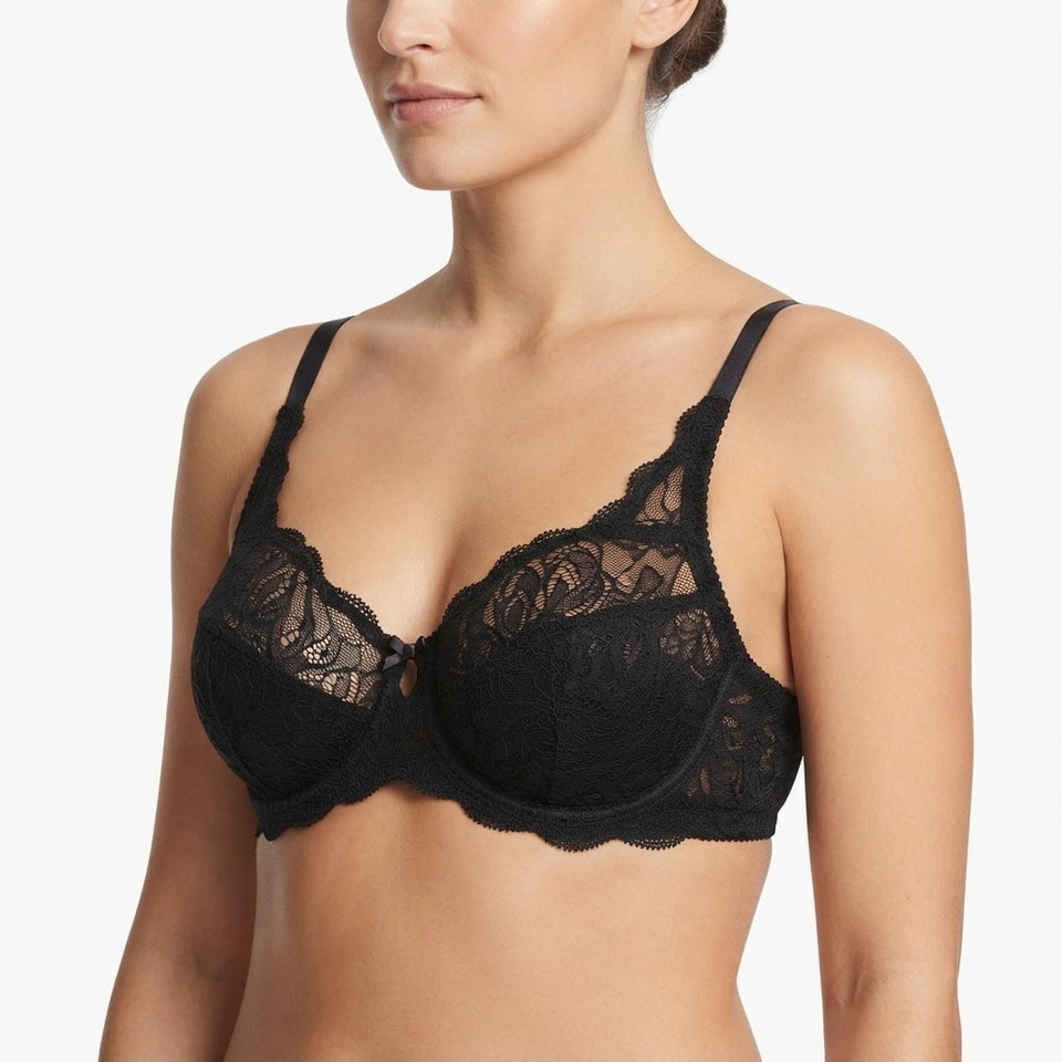 Paramour Women's Black Everyday Lace Underwire Bra