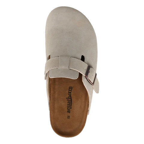 Aquatherm Women's Light Beige Suede Clogs Slipper | Aquatherm In Lebanon