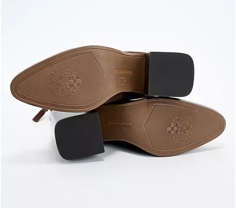 Vince Camuto Women's Dark Brown Water-Repellent Suede Mid-Shaft Boots | Vince Camuto In Lebanon