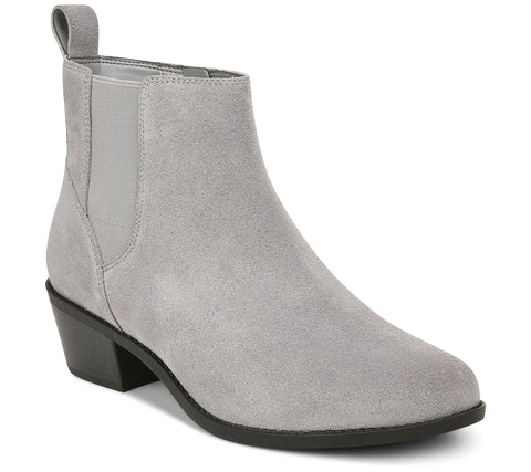 Vionic Women's Grey Water-Repellent Suede Ankle Boots | Vionic In Lebanon