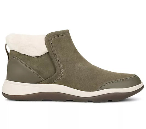 Vionic Women's Olive Green Water-Repellent Suede Norwood Boots | Vionic In Lebanon