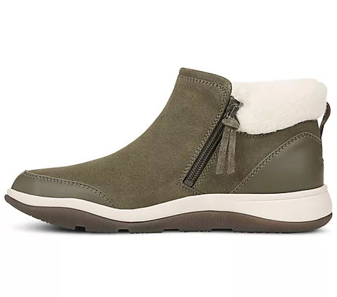 Vionic Women's Olive Green Water-Repellent Suede Norwood Boots | Vionic In Lebanon