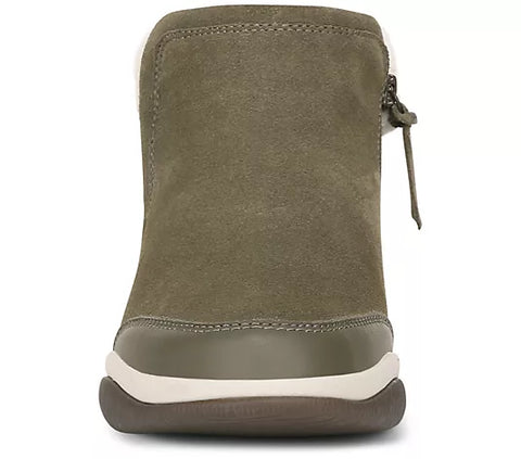 Vionic Women's Olive Green Water-Repellent Suede Norwood Boots | Vionic In Lebanon