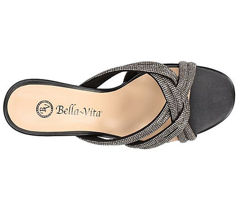 Bella Vita Women's Black Carmen Heeled Sandals | Bella Vita In Lebanon